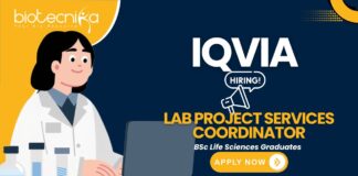 IQVIA clinical research jobs for life science jobs applicants – Lab Project Services Coordinator
