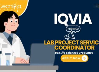 IQVIA clinical research jobs for life science jobs applicants – Lab Project Services Coordinator