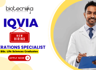 IQVIA Operations Specialist 1 pharmacovigilance jobs for life science graduates
