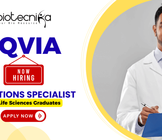 IQVIA Operations Specialist 1 pharmacovigilance jobs for life science graduates