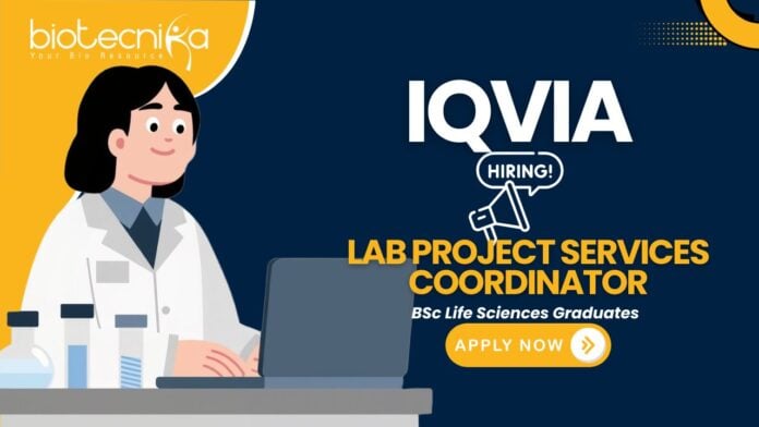 IQVIA clinical research jobs for life science jobs applicants – Lab Project Services Coordinator