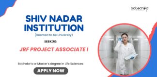 Project Associate Jobs: JRF Vacancy at Shiv Nadar Institution - Seeking JRF Project Associate I | Apply Now for Life Science Career