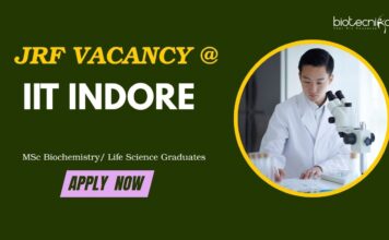 Research Jobs: IIT Indore is seeking JRF Candidate – Biochem & Life Sciences Apply Now Research Jobs: JRF Vacancy at IIT Indore - Apply Now for IIT Indore Recruitment
