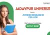 Jadavpur University Recruitment: Junior Research Fellow Vacancy | Life Science Candidates Apply Now | Life Science Research