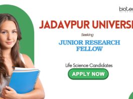 Jadavpur University Recruitment: Junior Research Fellow Vacancy | Life Science Candidates Apply Now | Life Science Research