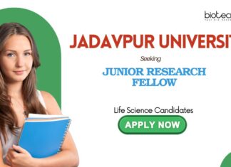Jadavpur University Recruitment: Junior Research Fellow Vacancy | Life Science Candidates Apply Now | Life Science Research