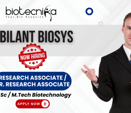 Research associate jobs at Jubilant Biosys for life science jobs in DMPK