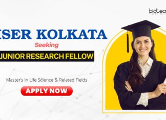 IISER Kolkata Seeking Junior Research Fellow (JRF) | Apply Now for Life Science Research | Walk In Interview for Life Science Graduates