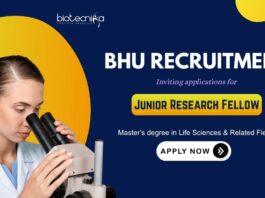 BHU Recruitment: Inviting applications for Junior Research Fellow position | Masters's in Life Sciences Apply Now for Life Science Research