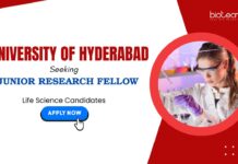 UOH Recruitment: Life Science Graduates Apply For JRF Position UOH Recruitment: UOH Seeking a Junior Research Fellow | Masters in Life Sciences Can Apply Now for Life Science Research