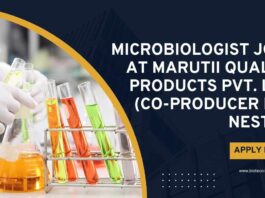 Microbiologist Jobs at Marutii Quality Products Pvt. Ltd. (Co-producer for Nestlé), Apply on Biotecnika Microbiology Jobs Microbiologist Jobs at Marutii Quality Products Pvt. Ltd. (Co-producer for Nestlé), Apply on Biotecnika