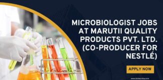 Microbiology Jobs Microbiologist Jobs at Marutii Quality Products Pvt. Ltd. (Co-producer for Nestlé), Apply on Biotecnika