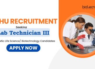 Lab Technician Jobs at BHU | BHU Recruitments | MSc Life Science/ Biotech Candidates Apply Now | Life Science Jobs