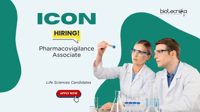 Life Sciences Job at ICON. Apply Now Pharmacovigilance Associate Role. Job in Chennai. PV case processing experience.