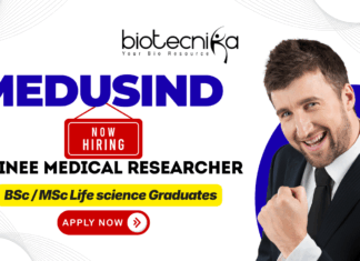 Medusind trainee medical researcher job for life science jobs and medical research