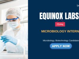 Microbiology Internship at Equinox Labs | Apply Now | Microbiology jobs