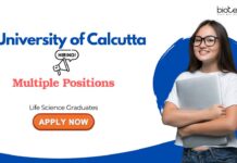 Research Jobs: University of Calcutta Recruitment | Life Science Candidates Attend the Walk-in Interview | Life Science Research