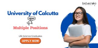 Research Jobs: University of Calcutta Recruitment | Life Science Candidates Attend the Walk-in Interview | Life Science Research