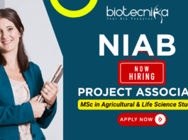 NIAB recruitment 2025 Project Associate II for research associate jobs and life science jobs.