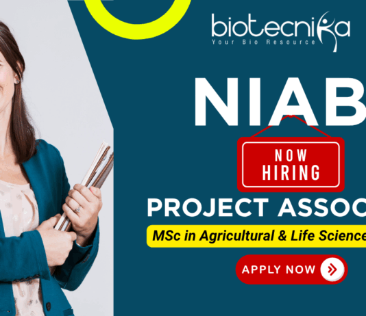 NIAB recruitment 2025 Project Associate II for research associate jobs and life science jobs.