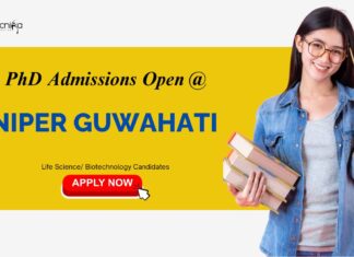 PhD Admissions Open At NIPER Guwahati – Life Science Candidates Apply Now PhD Admissions Open At NIPER Guwahati - Life Science Candidates Apply Now | Life Science career
