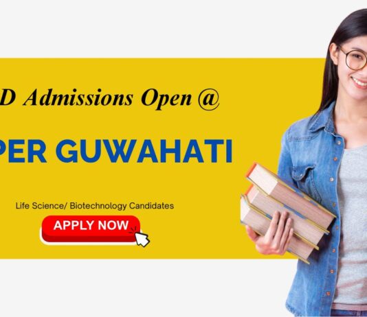 PhD Admissions Open At NIPER Guwahati - Life Science Candidates Apply Now | Life Science career
