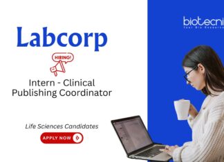 Life Sciences Internship at Labcorp. Intern - Clinical Publishing Coordinator role. Job opportunity in Bangalore.