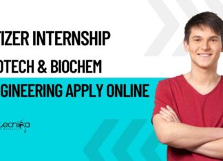 Biotechnology Internship 2025 at Pfizer