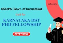 Karnataka DST PhD Fellowship Applications open – Apply Now Research Fellowship: Karnataka DST PhD Fellowship Applications Open | Apply Now | Life science career