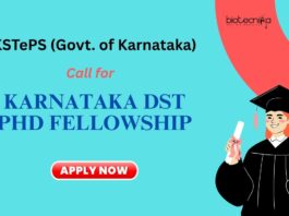 Research Fellowship: Karnataka DST PhD Fellowship Applications Open | Apply Now | Life science career