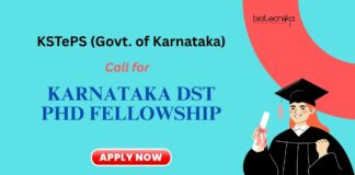 Research Fellowship: Karnataka DST PhD Fellowship Applications Open | Apply Now | Life science career