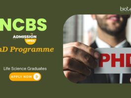 NCBS Recruitment: PhD Admissions Open for Life Science Graduates - Life Science Graduates Can Apply Now | PhD in Life Science