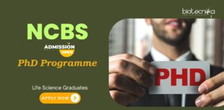 NCBS Recruitment: PhD Admissions Open for Life Science Graduates - Life Science Graduates Can Apply Now | PhD in Life Science