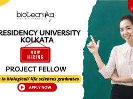 Presidency University Project Fellow 2025 recruitment for life science jobs and research fellow jobs.