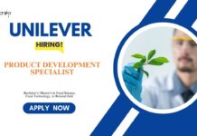 Food Tech Jobs in Bangalore – Unilever Hiring – Apply Now Food Tech Jobs in Bangalore: Unilever Hiring a Product Development Specialist | Apply Now | Unilever Career