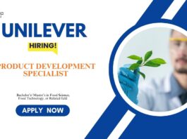 Food Tech Jobs in Bangalore – Unilever Hiring – Apply Now Food Tech Jobs in Bangalore: Unilever Hiring a Product Development Specialist | Apply Now | Unilever Career