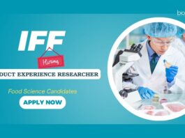 Food Tech Jobs in Bangalore: IFF is Hiring a Product Experience Researcher | Food Science Candidates Apply Now | IFF Careers
