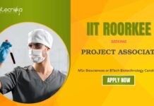 Project Associate Jobs: IIT Roorkee Recruitment Seeking Project Associate | Apply Now for Life Science Jobs