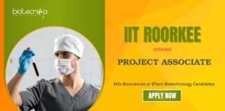 Project Associate Jobs: IIT Roorkee Recruitment Seeking Project Associate | Apply Now for Life Science Jobs