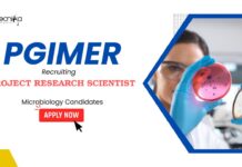 Research Scientist Vacancy at PGIMER – Microbiology Candidates Apply Now PGIMER Recruitment: Project Research Scientist Vacancy | PG/ PhD Candidates Can Apply Now for Microbiology Jobs