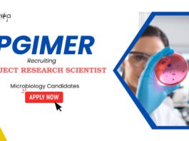 Research Scientist Vacancy at PGIMER – Microbiology Candidates Apply Now PGIMER Recruitment: Project Research Scientist Vacancy | PG/ PhD Candidates Can Apply Now for Microbiology Jobs