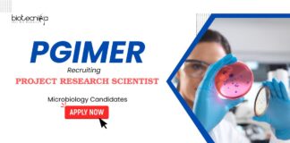 PGIMER Recruitment: Project Research Scientist Vacancy | PG/ PhD Candidates Can Apply Now for Microbiology Jobs