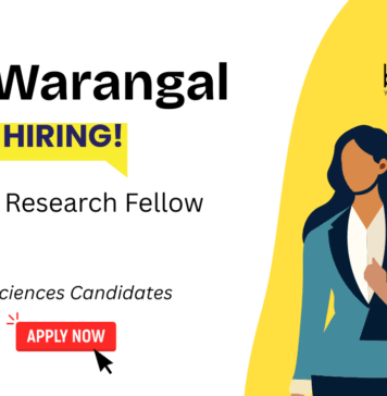 Junior Research Fellow Recruitment at NIT Warangal. M.Tech/ M.Sc. in Biotechnology/ Life Sciences Candidates Apply Now.
