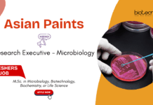 Microbiology Jobs For Freshers at Asian Paints. Apply Now For a Research Executive Role. Life Sciences Research job in Navi Mumbai.