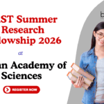 Summer Research Fellowship (FAST-SF 2026) at Indian Academy of Sciences. Approx 200 fellowships for students/teachers. Apply Now
