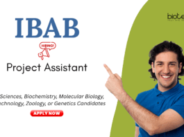 Project Assistant job at IBAB. M.Sc. in Life Sciences/ Biochemistry/ Biotechnology Candidates, Apply Now. Job in Bengaluru.