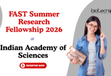 Summer Research Fellowship (FAST-SF 2026) at Indian Academy of Sciences. Approx 200 fellowships for students/teachers. Apply Now