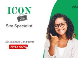 Life Sciences Job at ICON. Apply Now For Site Specialist Role. Life Sciences opportunities & contract management jobs in Clinical Research.