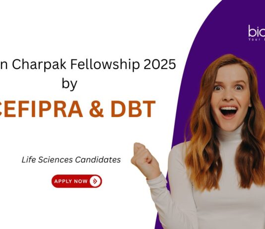 Raman Charpak Fellowship 2025 by CEFIPRA & DBT. Research opportunity for PhD & MSc students. Life Sciences Candidates, Apply Now.