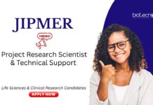 Research Jobs at JIPMER. Life Sciences & Clinical Research Jobs. Project Research Scientist & Technical Support positions.